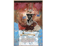 Sitting on a shelf, the world scares / Assis sur une étagère, le monde effraie